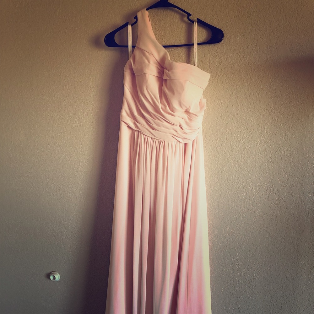 Bill Levkoff Peral Pink, full length dress, size 8